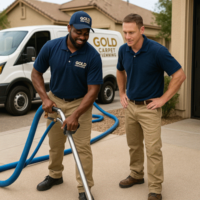 Professional carpet cleaning team working in Deer Valley Phoenix